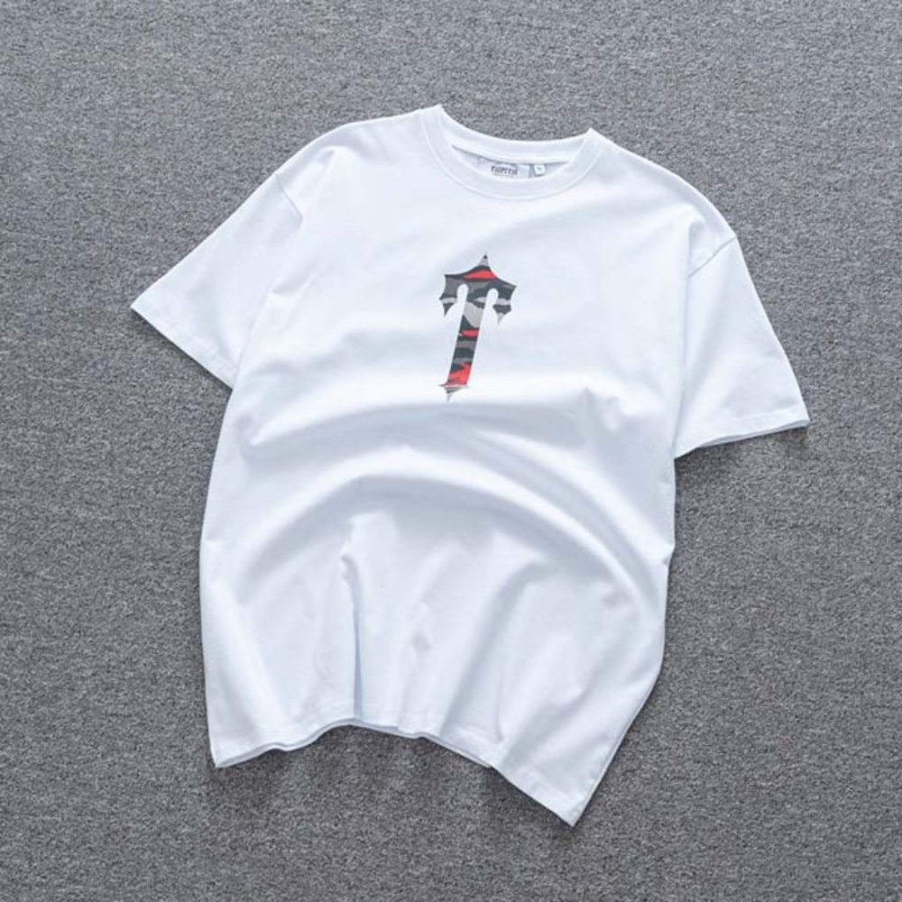 Trapstar Fashion Multi-Stripe Small T Short Sleeve White